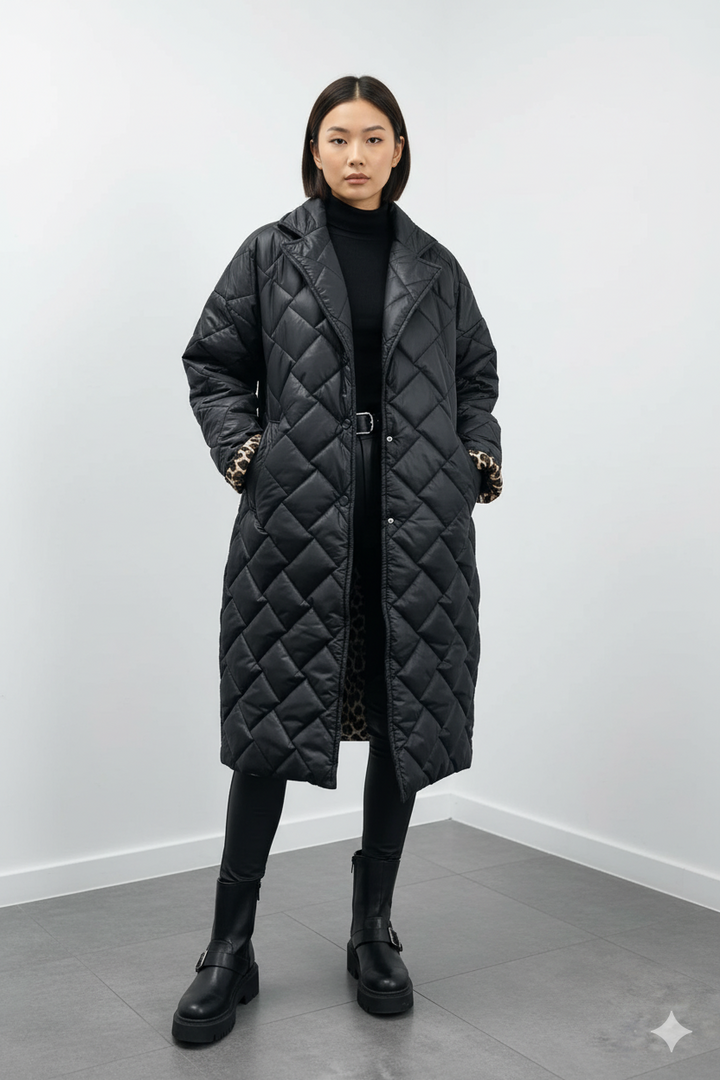 Emery™ | Stylische, mittellange Leopardenjacke