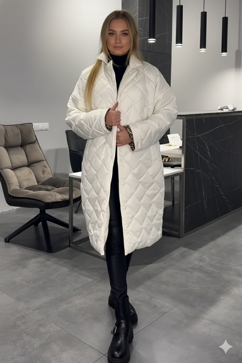 Emery™ | Stylische, mittellange Leopardenjacke