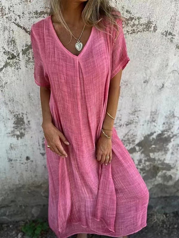 NOVERA | KLEID MIT V-AUSSCHNITT