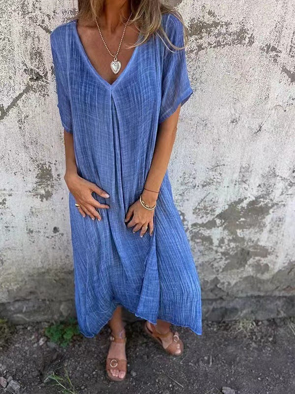 NOVERA | KLEID MIT V-AUSSCHNITT