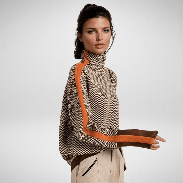 Helena | Pullover mit Kontraststreifen