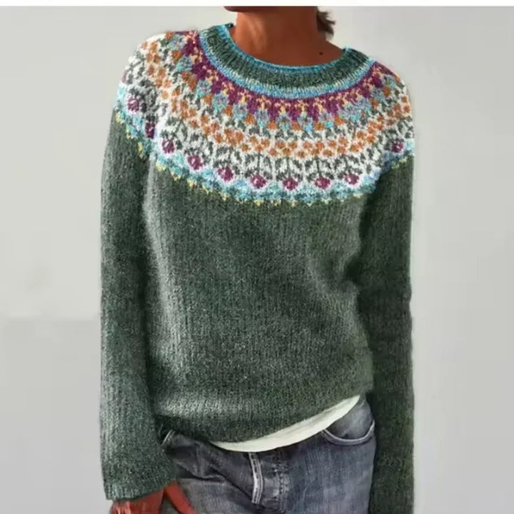 Jasmin™ - Wygodny Retro Sweter