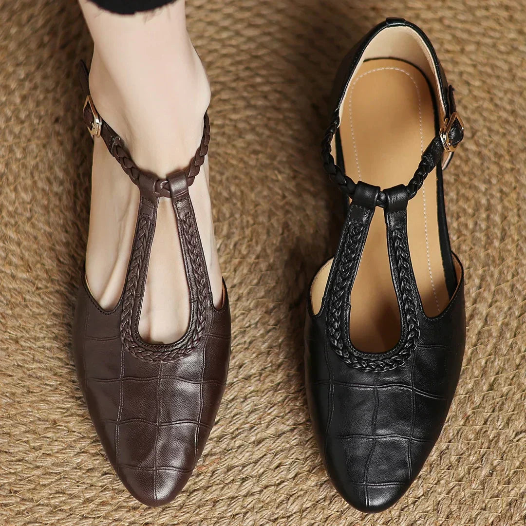Leder Mary Janes