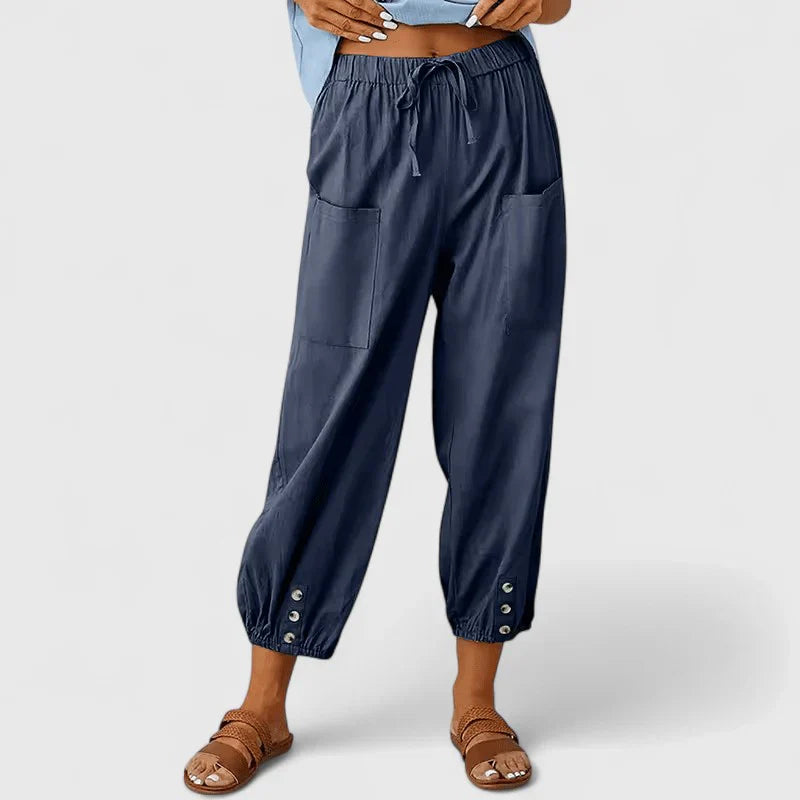 Jolie | Verfijnde Broek met Wijde Pijpen