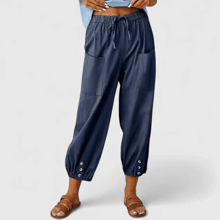 Jolie | Verfijnde Broek met Wijde Pijpen