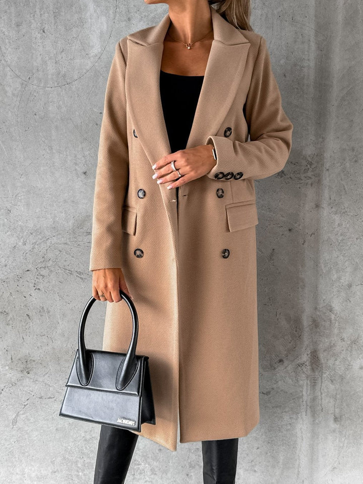 Averra™ - Klasyczny Elegancki Długi Płaszcz