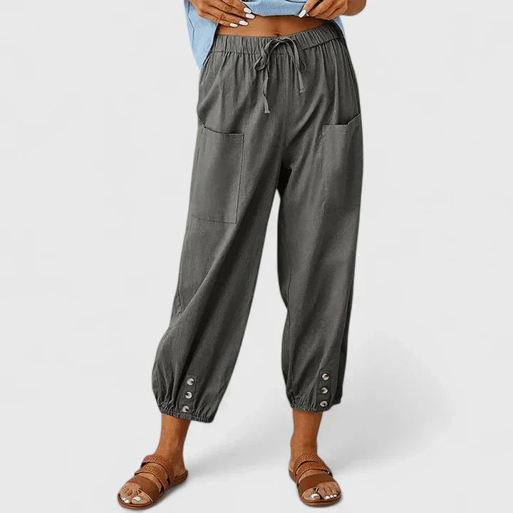 Jolie | Verfijnde Broek met Wijde Pijpen