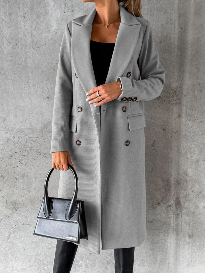 Averra™ - Klasyczny Elegancki Długi Płaszcz