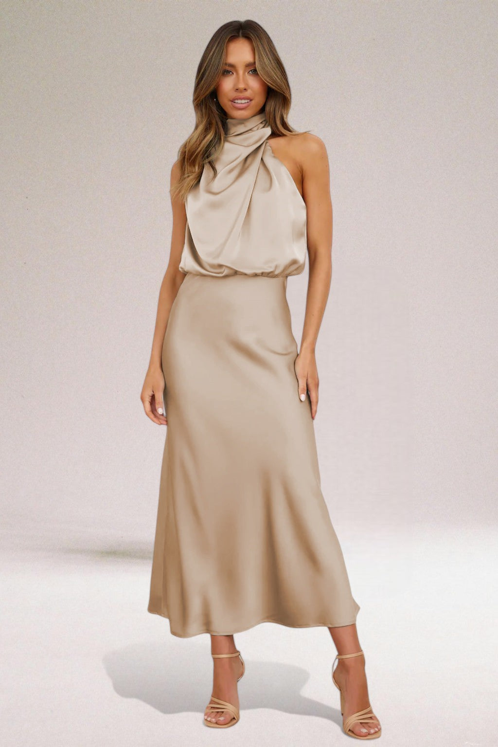 Elara™ | Glamouröses Satin-Kleid