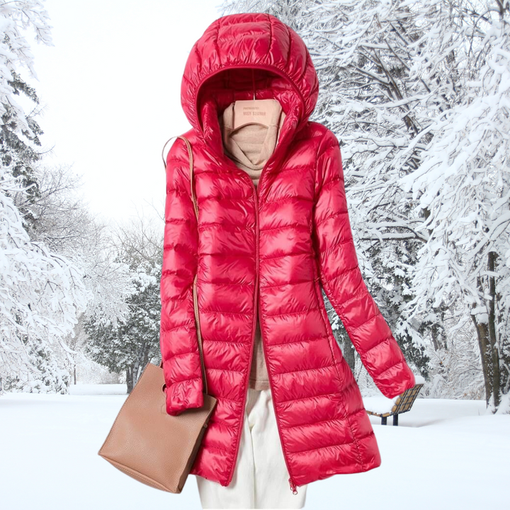 Feathra™ – leichte, wattierte Daunenjacke, warm, elegant und äußerst bequem