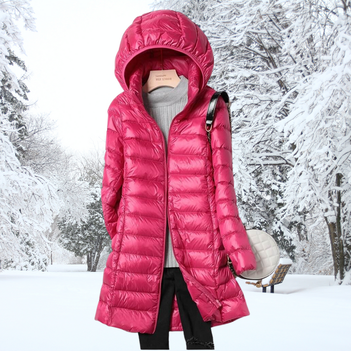 Feathra™ – leichte, wattierte Daunenjacke, warm, elegant und äußerst bequem