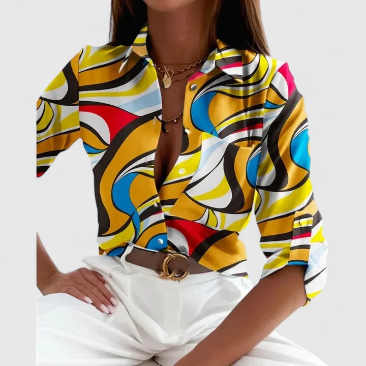 Lisette | Blouse met lange mouwen