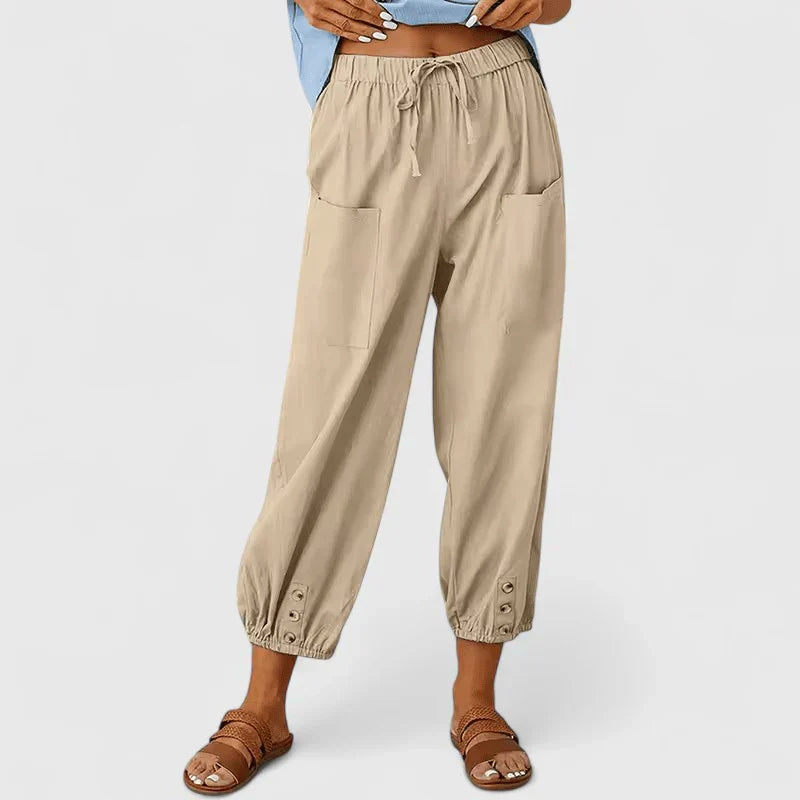 Jolie | Verfijnde Broek met Wijde Pijpen