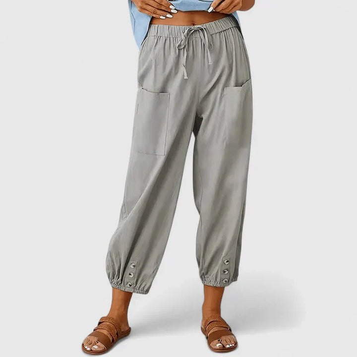 Jolie | Verfijnde Broek met Wijde Pijpen