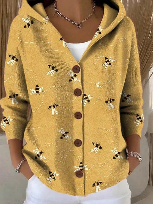 Cassidy | Künstlerischer warmer Long Cardigan