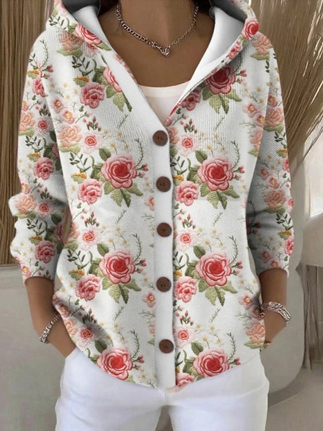 Cassidy | Künstlerischer warmer Long Cardigan