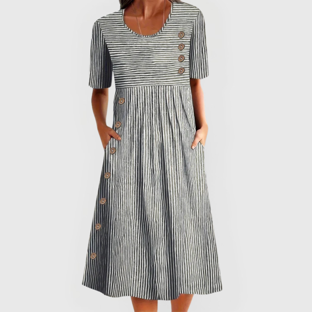Maeve | Gestreiftes Midikleid
