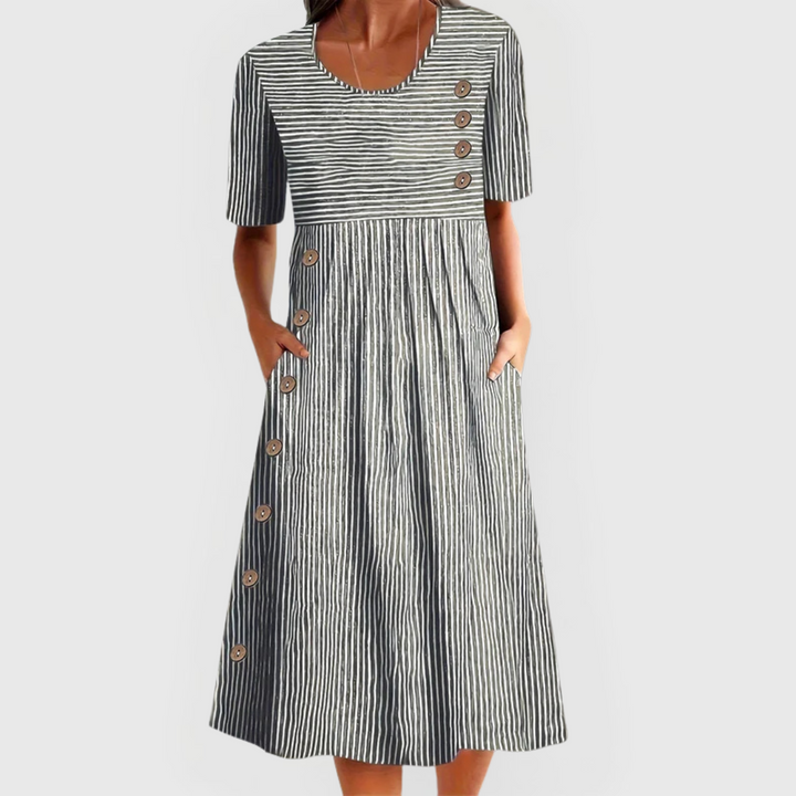 Maeve | Gestreiftes Midikleid