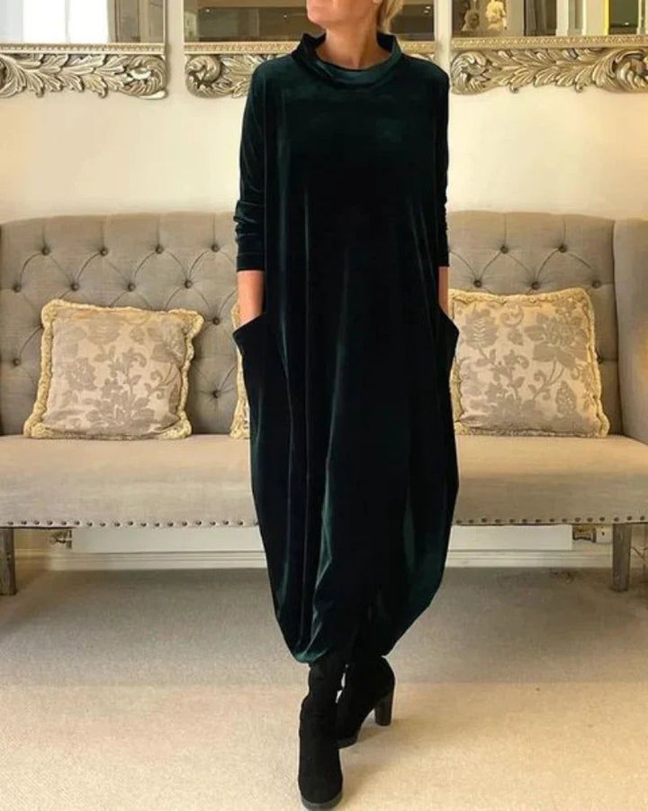 Eliza | Lockeres Samtkleid