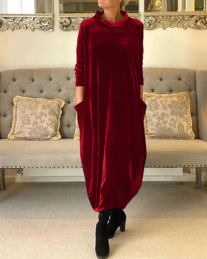 Eliza | Lockeres Samtkleid