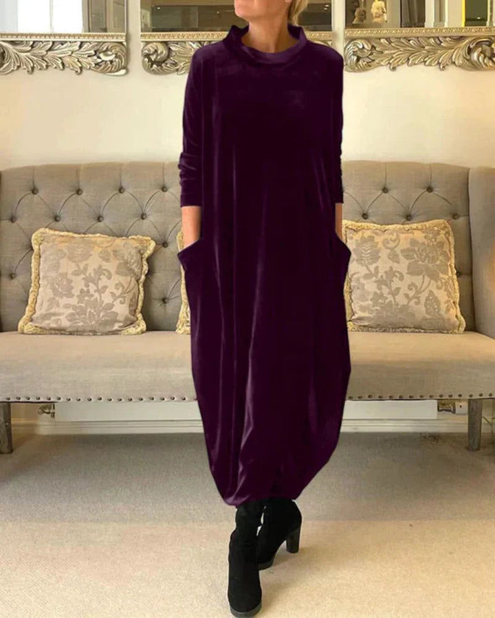 Eliza | Lockeres Samtkleid
