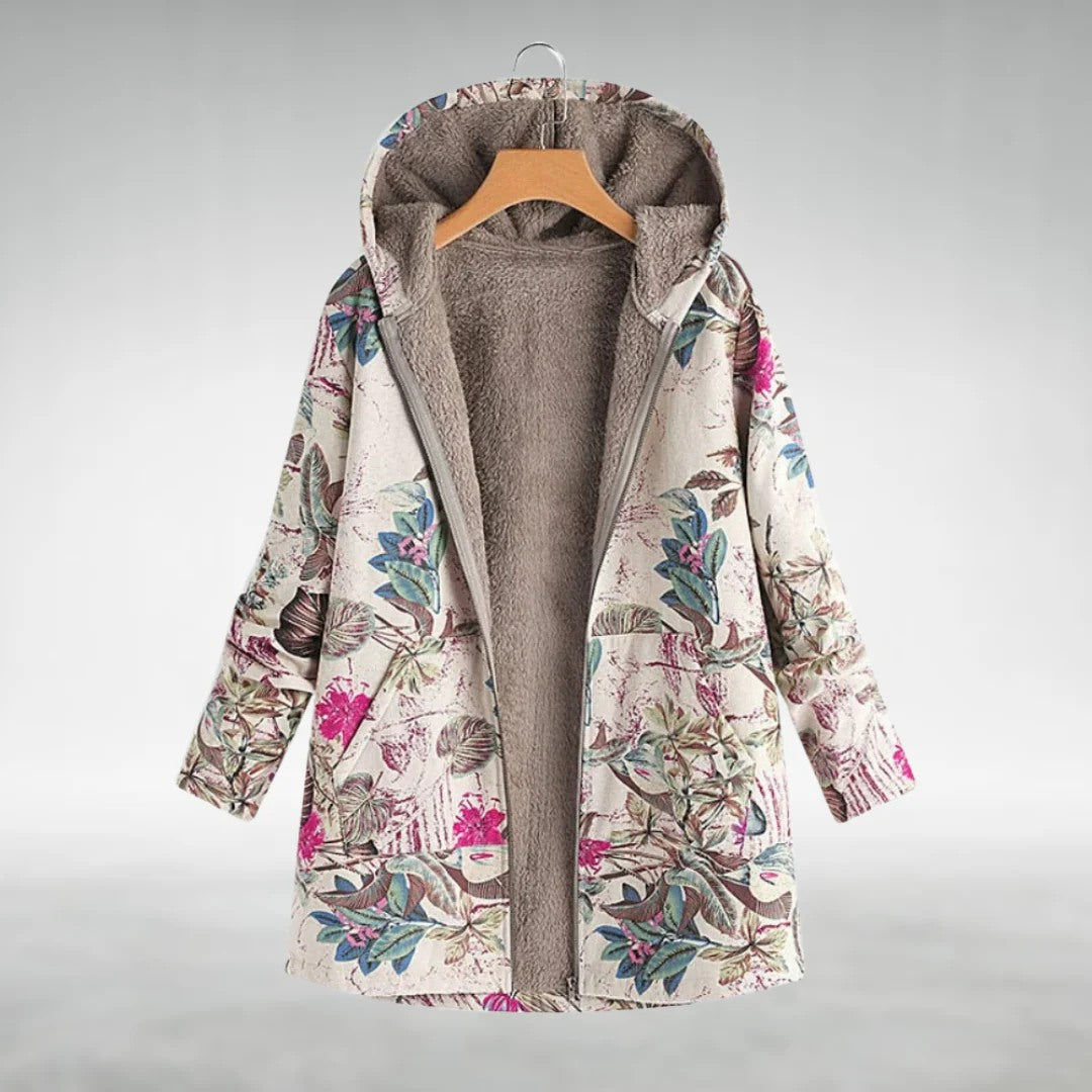 Fleural™ - Stylische Blumenfleecejacke