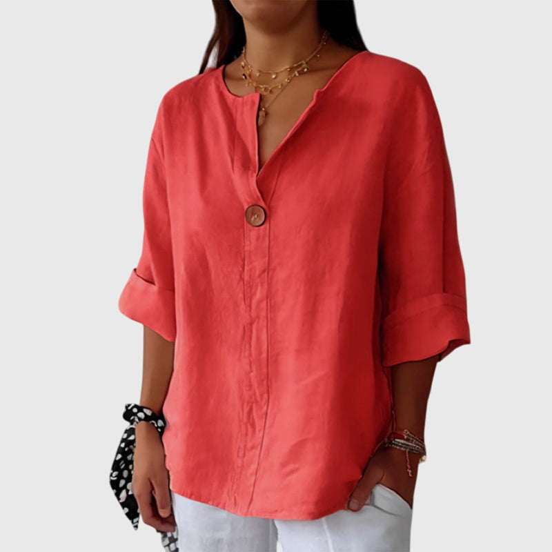 Valentina | Bluse mit V-Ausschnitt
