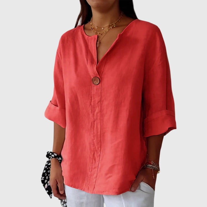 Valentina | Bluse mit V-Ausschnitt