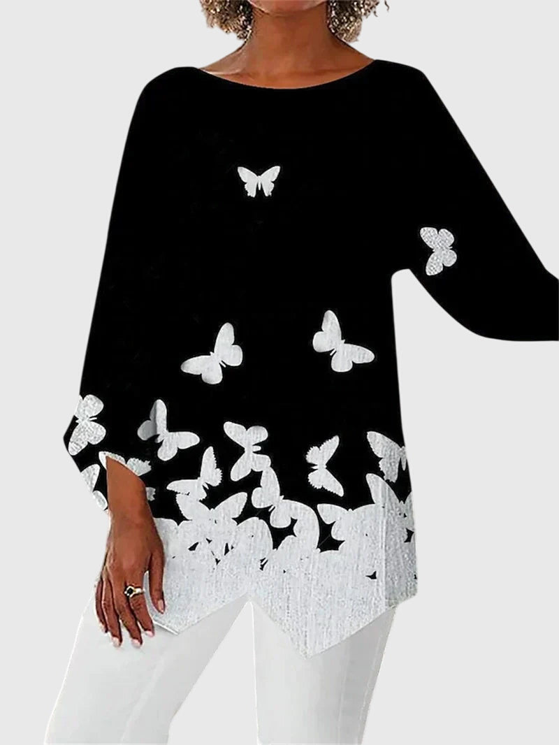 Alayah | Bluse mit Rundhalsausschnitt