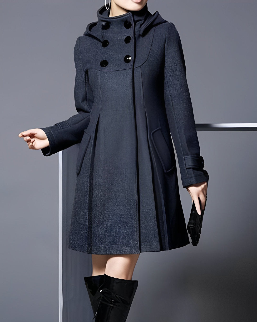 Solvara™ - Elegante Jacke mit Taschen und Kapuze