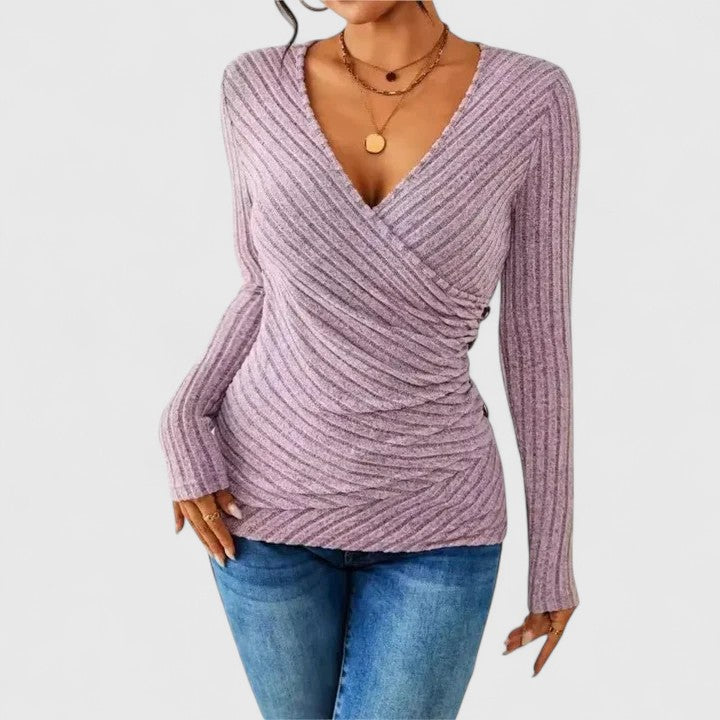 Vera | Elegante Bluse mit Biesen