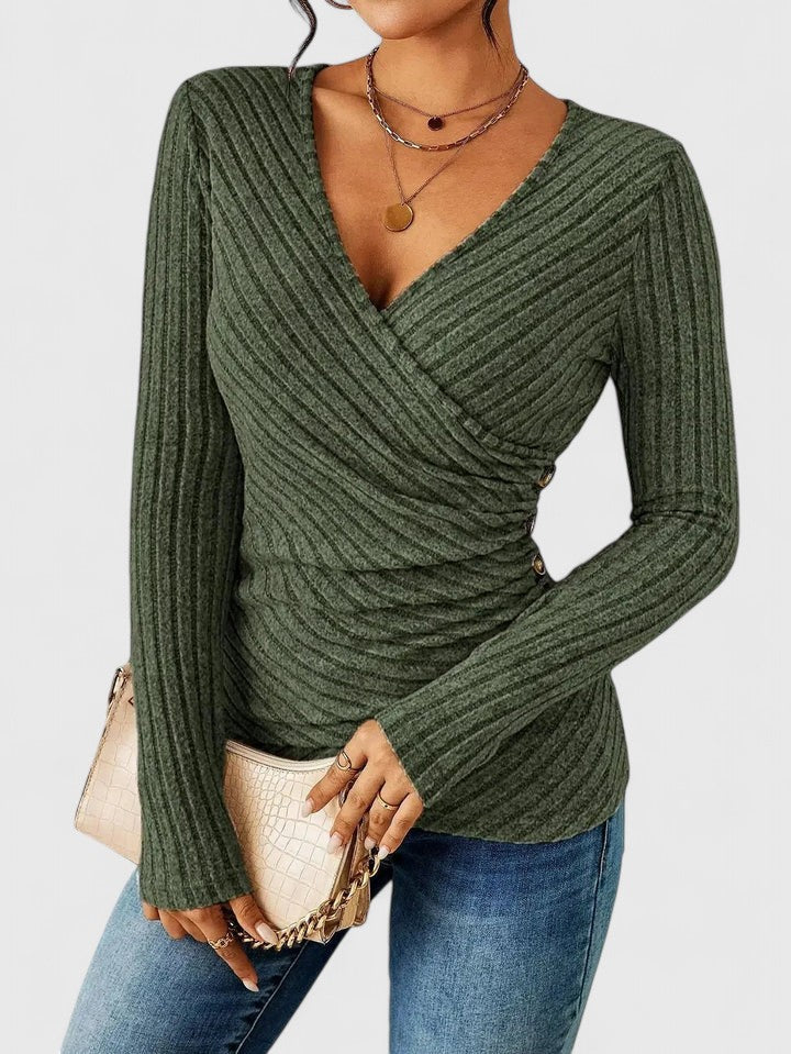 Vera | Elegante Bluse mit Biesen