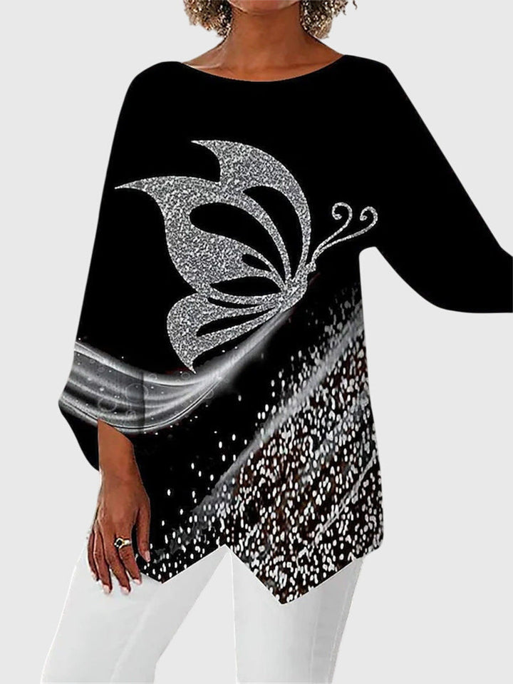 Alayah | Bluse mit Rundhalsausschnitt