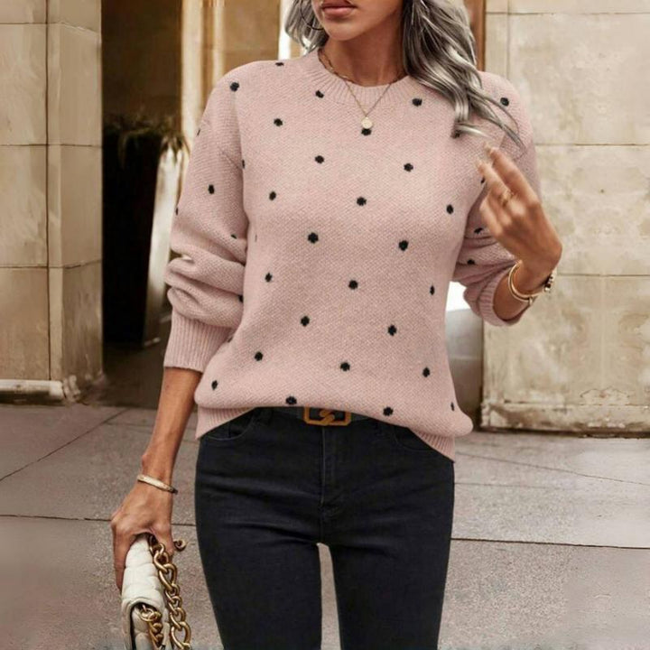 Nina™ – Gepunkteter Strickpullover