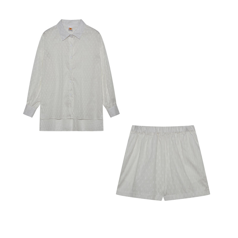 CHARLOTTE | LOUNGE-SET MIT SHIRT UND SHORTS