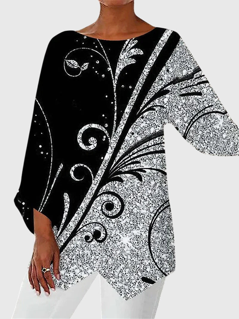 Alayah | Bluse mit Rundhalsausschnitt