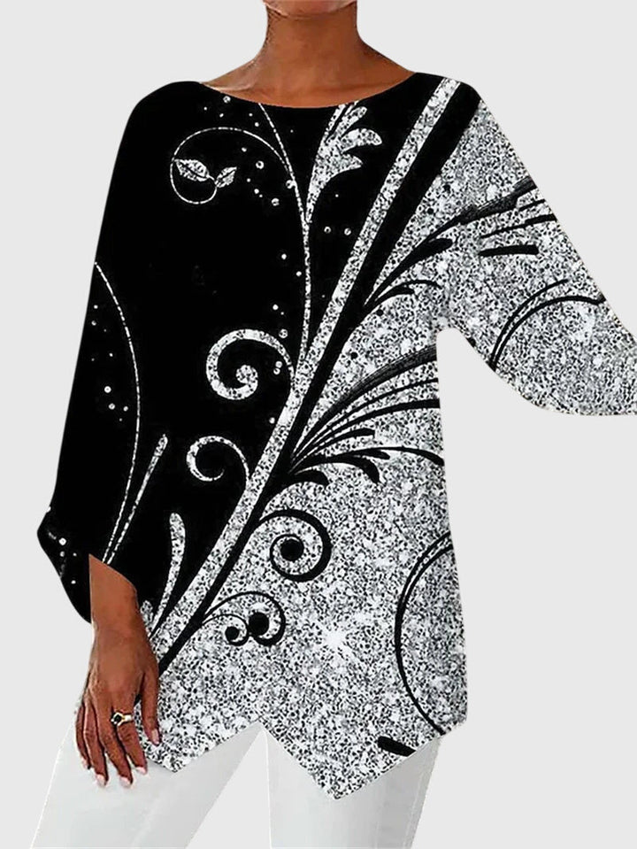 Alayah | Bluse mit Rundhalsausschnitt