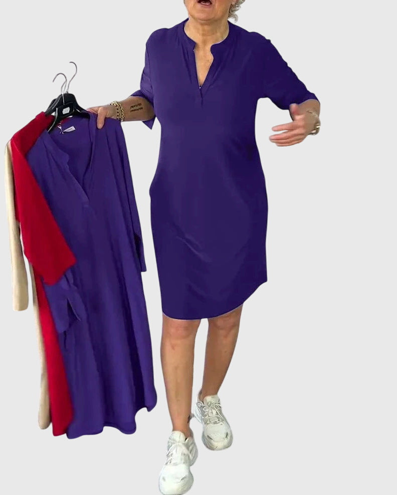 Quinn | V-Ausschnitt-Kleid