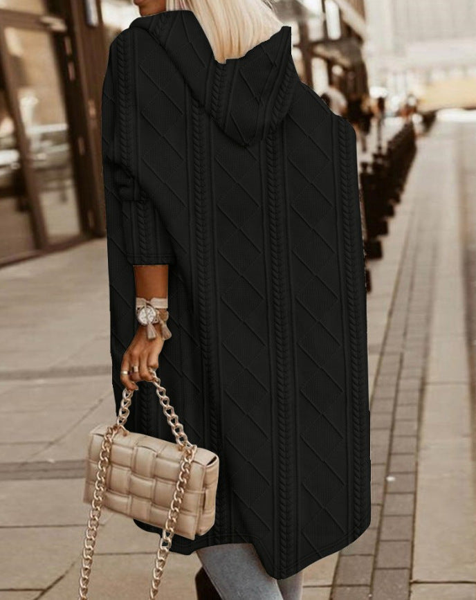 Mona Lisa – Langer Cardigan mit Kapuze