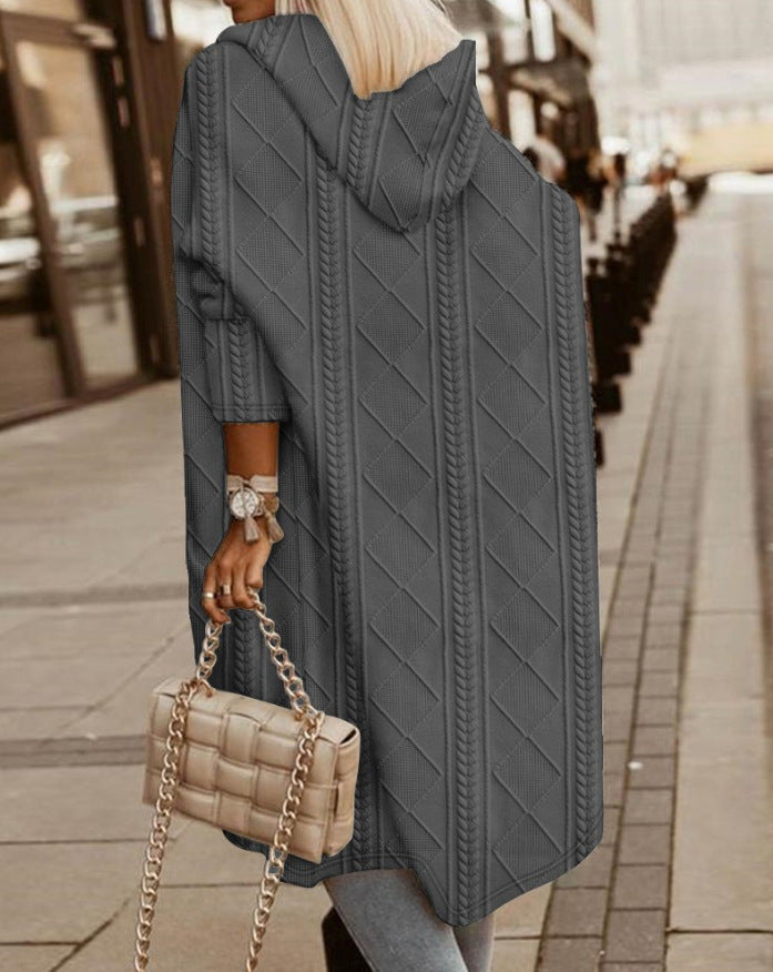 Mona Lisa – Langer Cardigan mit Kapuze