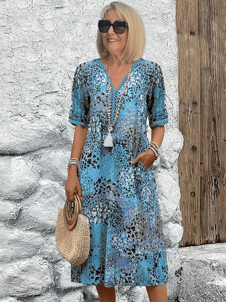 SKYLER | MIDI KLEID OZEANWIND