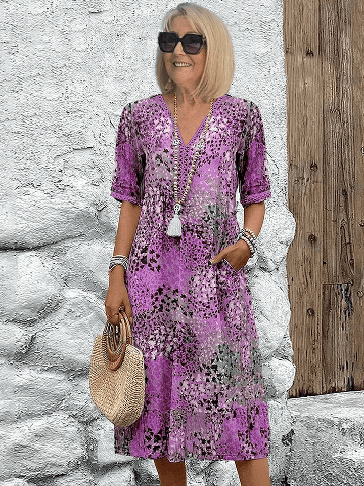 SKYLER | MIDI KLEID OZEANWIND
