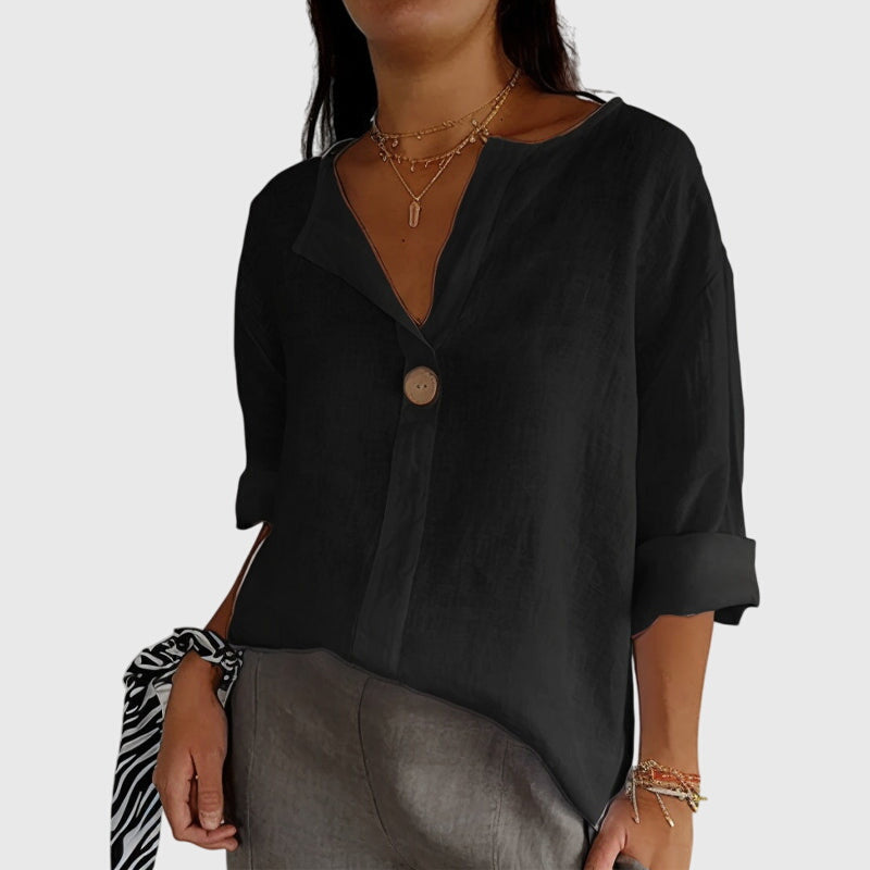 Valentina | Bluse mit V-Ausschnitt