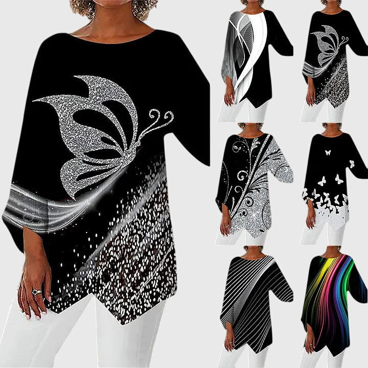 Alayah | Bluse mit Rundhalsausschnitt