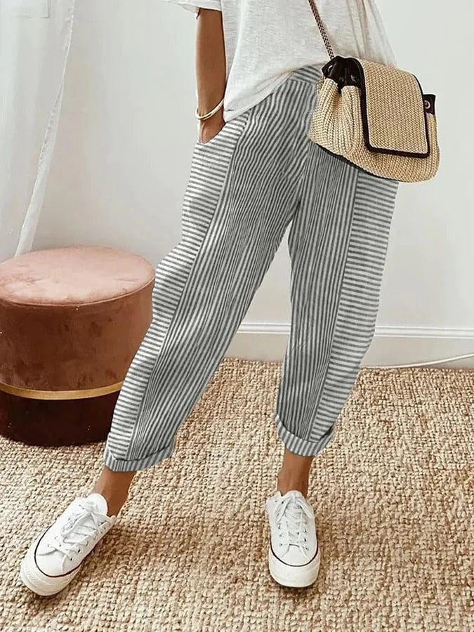 THALINA | HOSE MIT STREIFEN