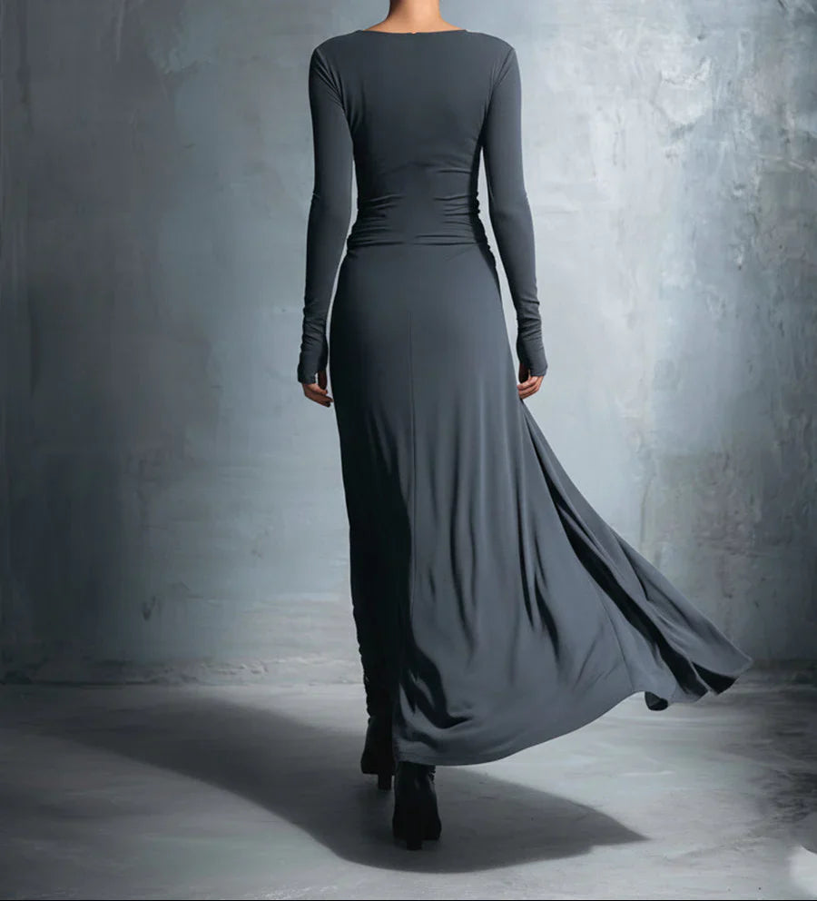 Naiara ❘ Maxi-jurk met zijdelingse knoop