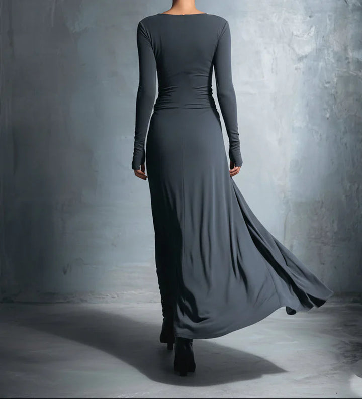 Naiara ❘ Maxi-jurk met zijdelingse knoop