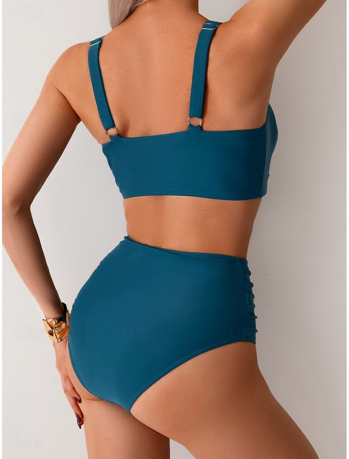 NICOLE | Bikini mit gerafftem Stoff