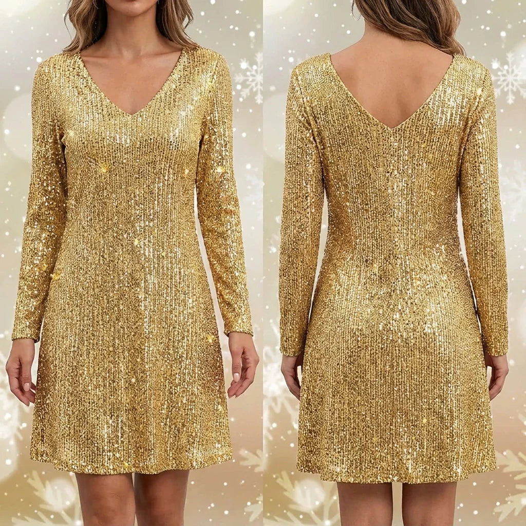 Celine | Pailletten-Minikleid
