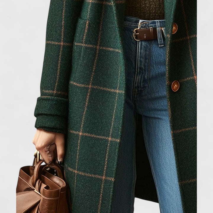 Hazel™ | Płaszcz w stylu vintage w kratę